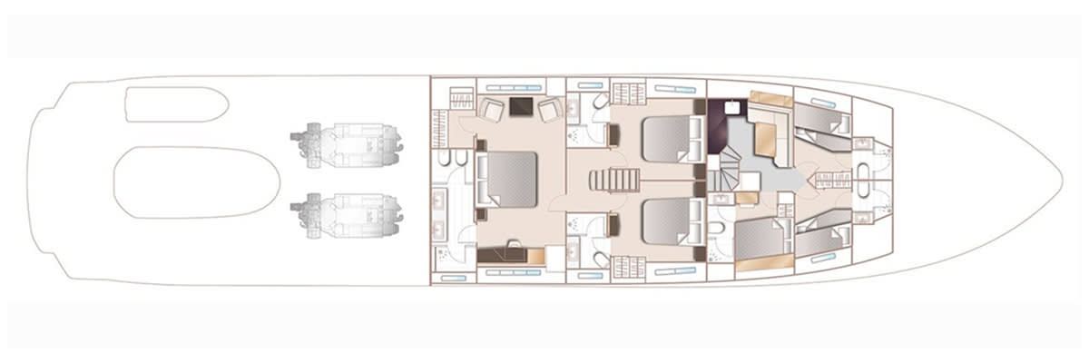 Princess 35M Avalon (35.15 m, 2021) à vendre en France (1)